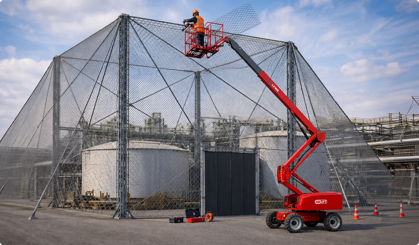 Спецтехника ARLIFT на строительном объекте