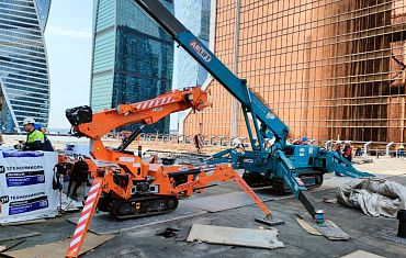 Мини-краны Арлифт на строительстве Москва- Сити